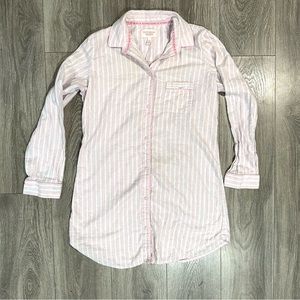 Victoria’s Secret Pink & White Striped Sleep Dress Nightgown
